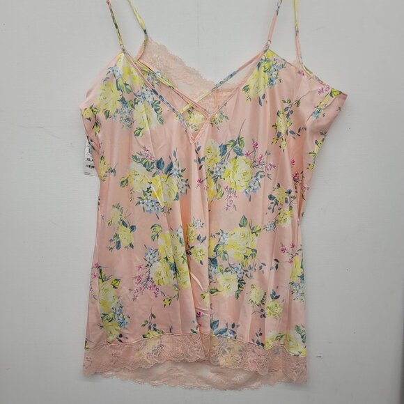 INC International Concepts Women's 2pc Lace-Trim Floral Robe/ Nightie Floral XL - Picture 5 of 15